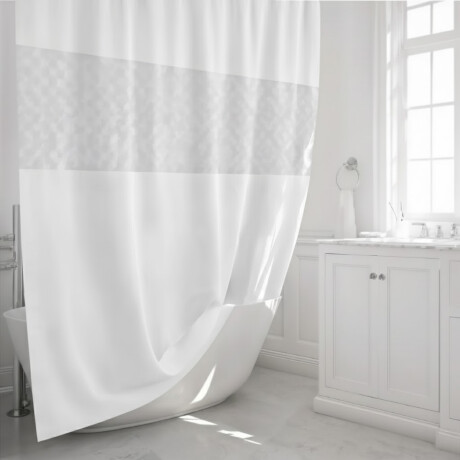 Cortina de baño 180 x 200 BLANCO