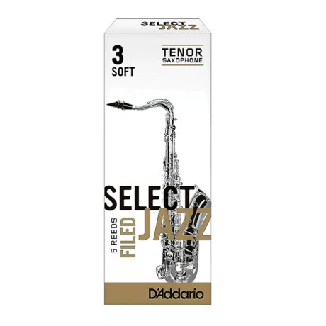 Caña Saxo Tenor Daddario Select Jazz 3s Filed P/ Unidad Caña Saxo Tenor Daddario Select Jazz 3s Filed P/ Unidad