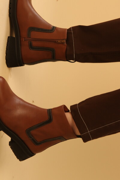 BOTA ROCA FW23 Camel Y Negr