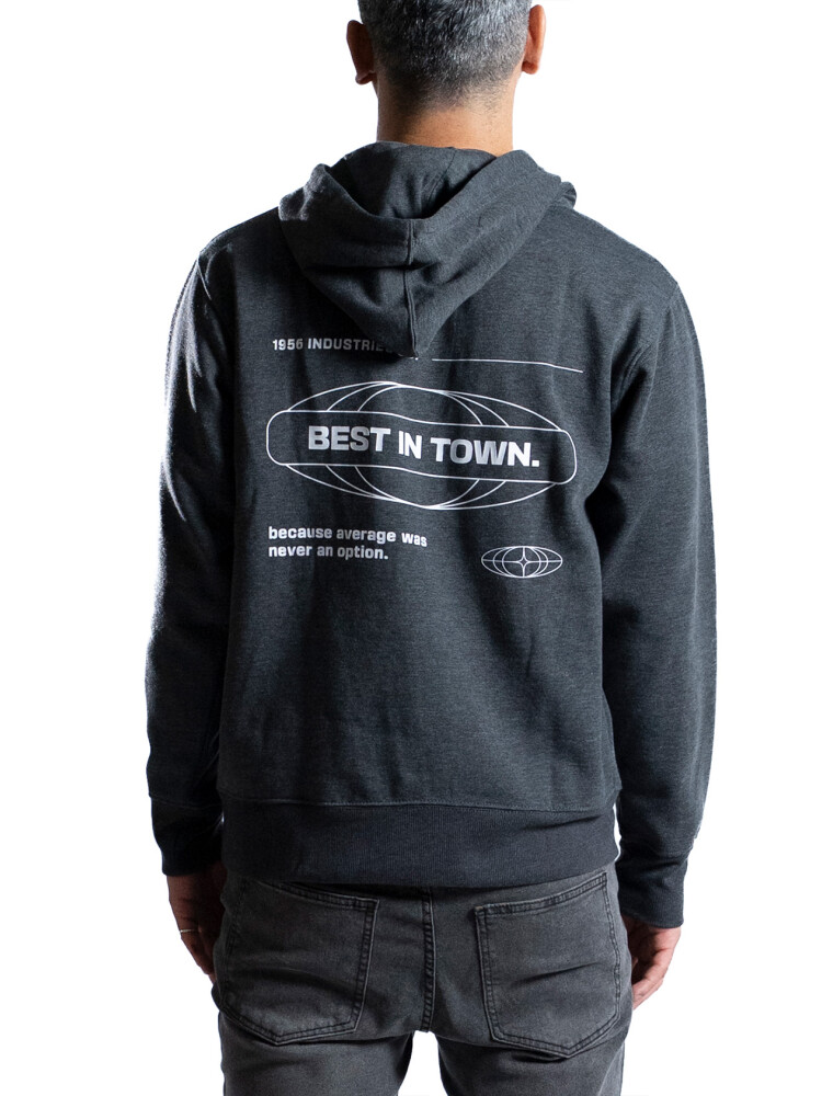 Canguro Estampado New Orleans Gris Osc.Melange/Fant 4