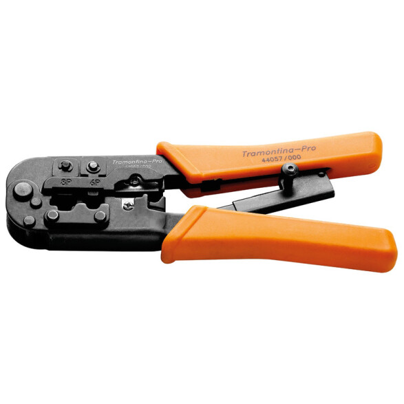 Pinza crimpadora para RJ11, RJ12, RJ45 -TRAMONTINA TN2699