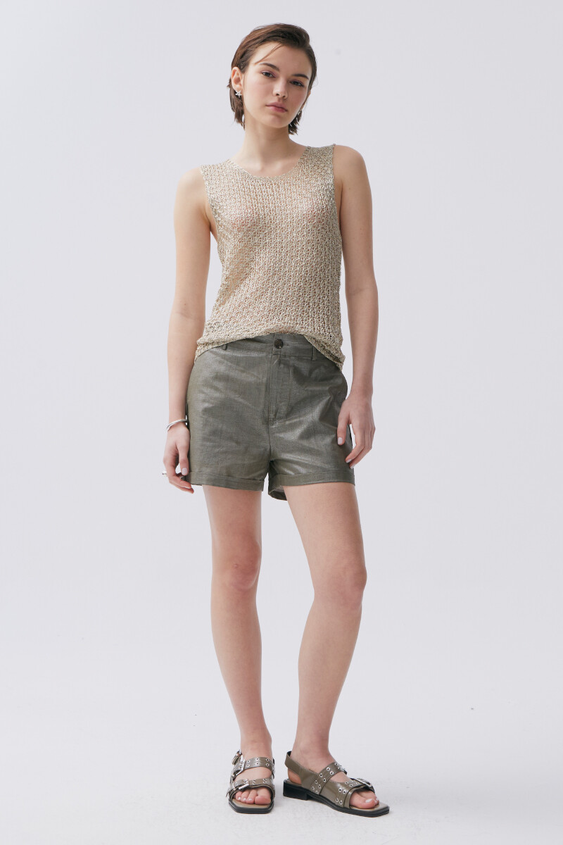 Short Astral Plateado Oscuro