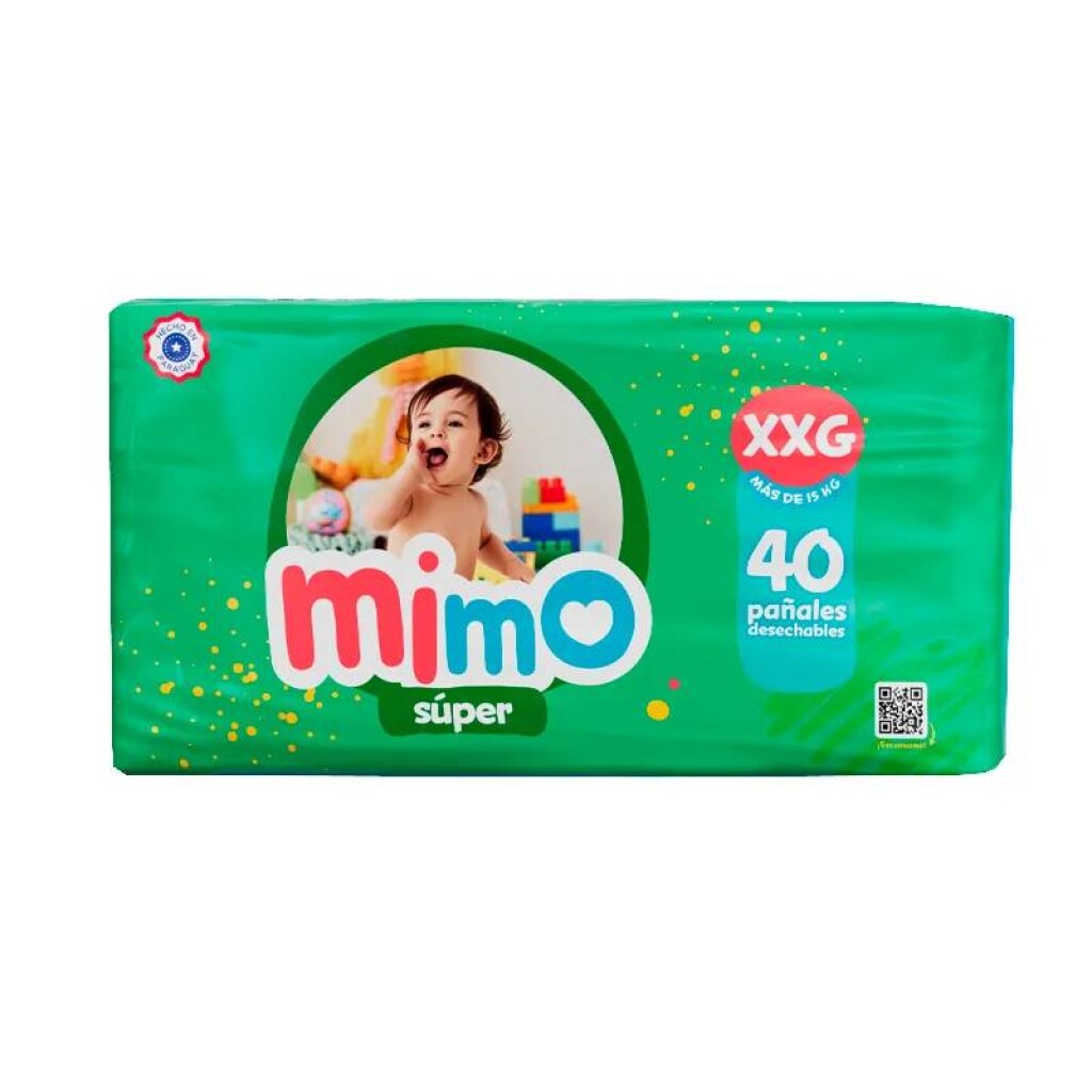 Pañal Mimo Super XXG Mega - Cont. 40 Unidades