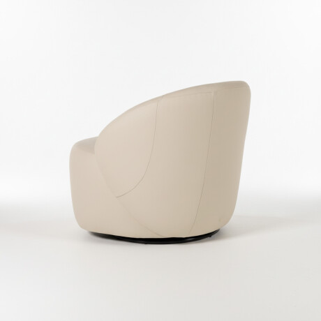 Butaca Zoey Giratoria - Cuero Natural 1000 (Off White)