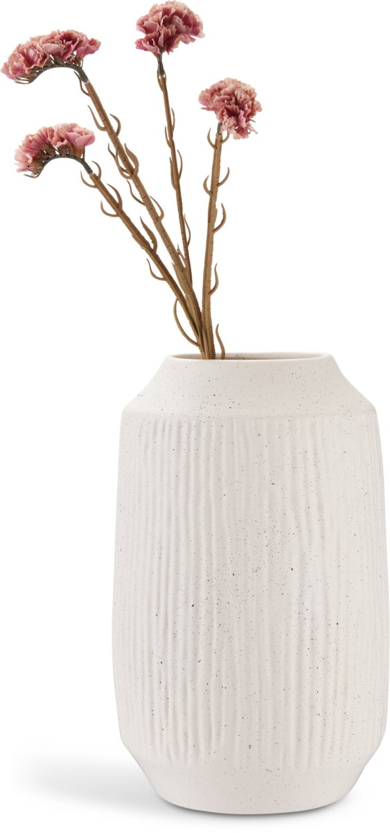Jarrón CHRISTIAN Ø21xA33cm blanco 