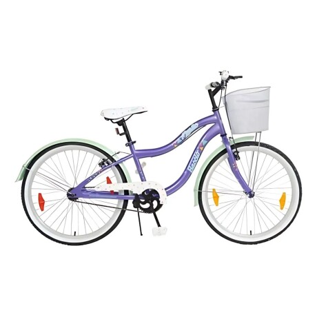 Bicicleta Baccio Mystic rodado 24 Violeta/Verde