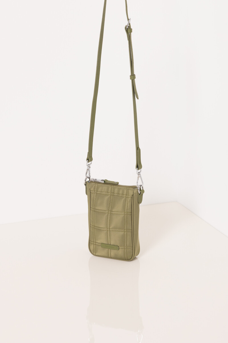 MINI BAG BOSTON GRID Verde Militar