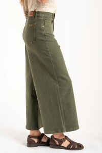 Wide Leg Lavado Oliva