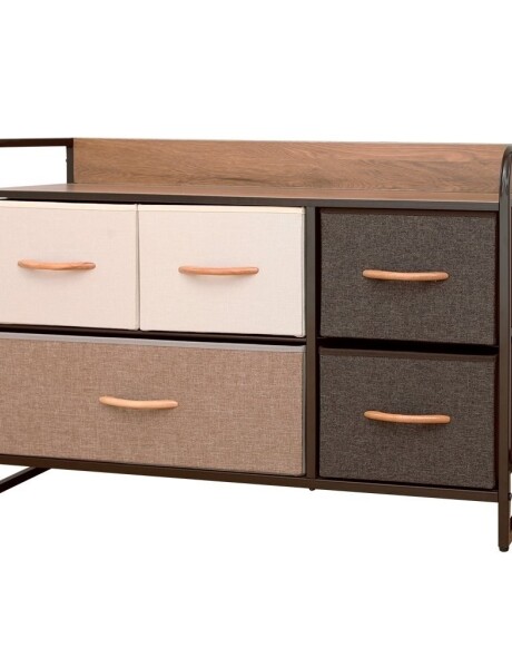 MUEBLE 5 CESTOS TELA ESTRUCTURA ACERO 87.5X29X58CM MUEBLE 5 CESTOS TELA ESTRUCTURA ACERO 87.5X29X58CM