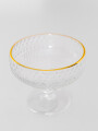 Copa Dots Para Helado Borde Dorado Estampado 4