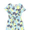 Vestido mini floral azul