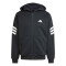 Campera de Hombre Adidas Future Icons 3 Franjas Cierre Frontal Negro