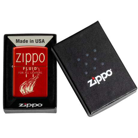 Encendedor Zippo Rojo C/Diseño 0