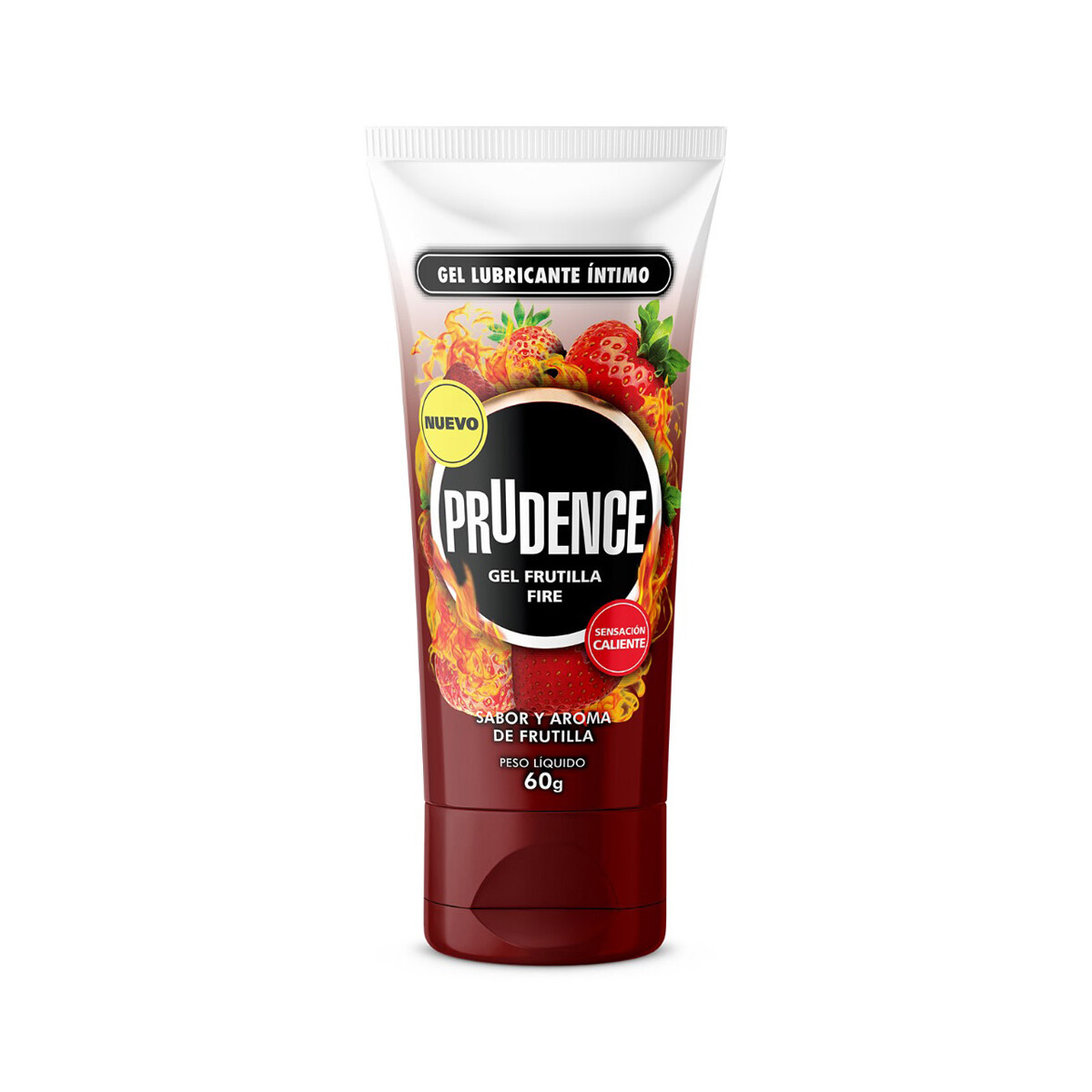 Gel Lubricante Prudence Sabor a Frutilla Fire 60g 