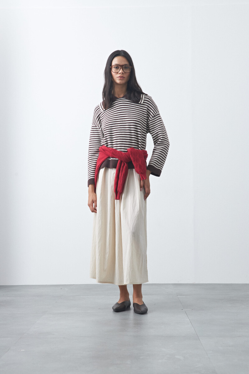 SWEATER <br /> TUMBES Marrón oscuro