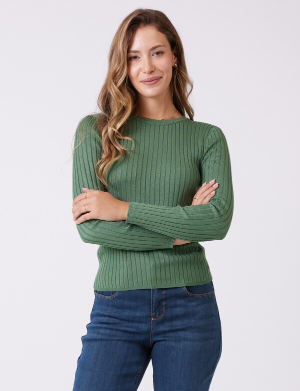 Buzo Punto Rib VERDE