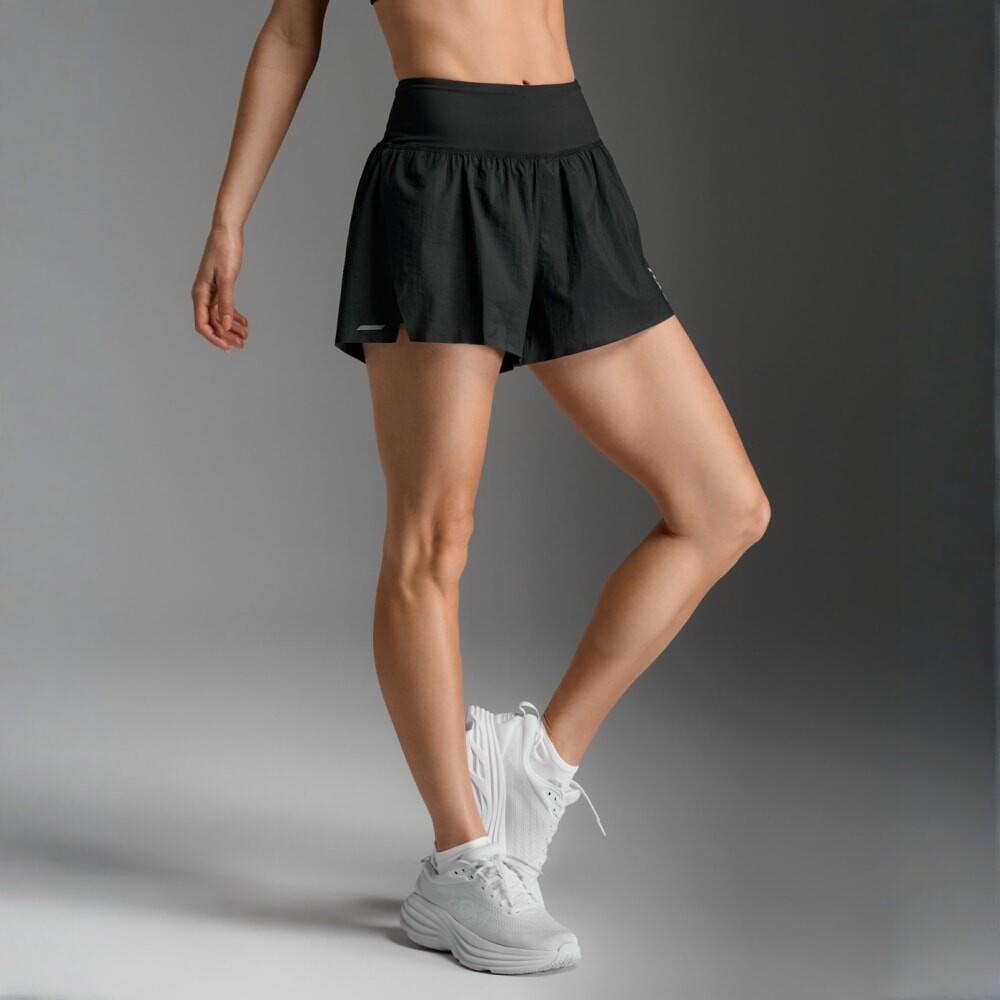 Short Running Aero Hi-Rise2-in-1 3InchShort Mujer Black/silver Reflective