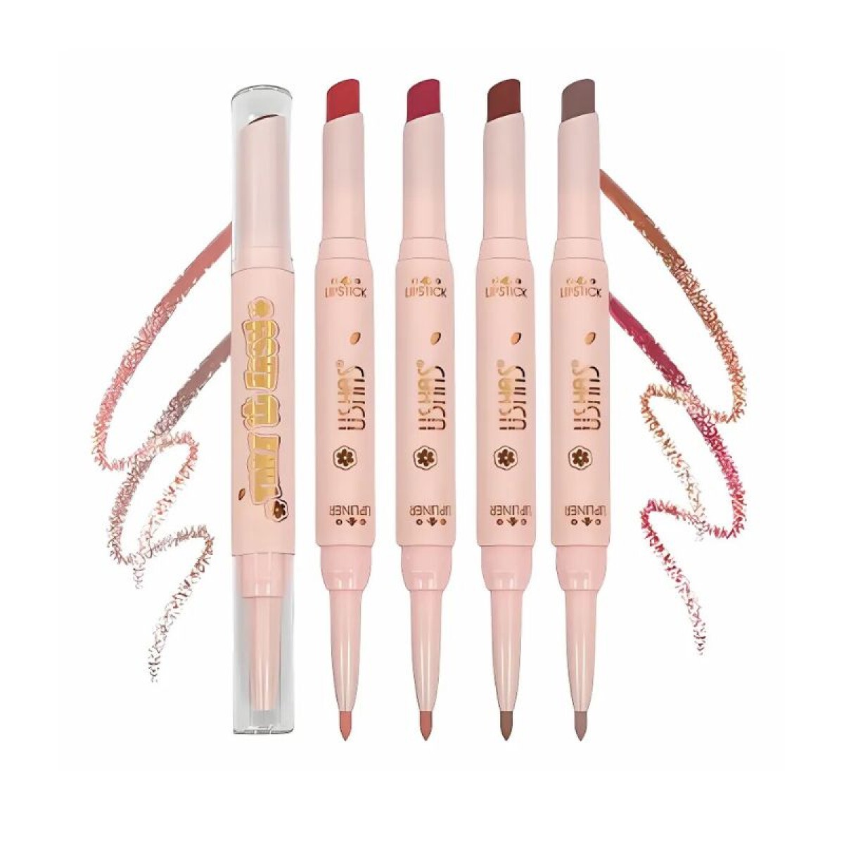 Ushas - Lápiz Labial + Delineador Labial Mate 2 En 1 - 04 