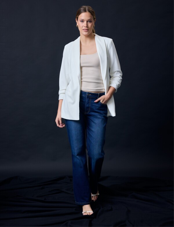 Blazer Manga Frunce CRUDO