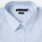 Camisa m/l micro cuadro-raya celeste