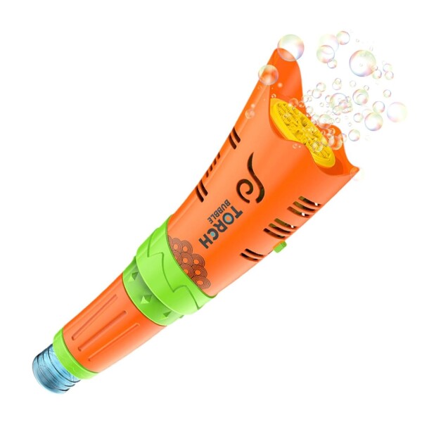Antorcha Burbujero Infantil Niños Tiktok Electrico Recargabl Variante Color Naranja