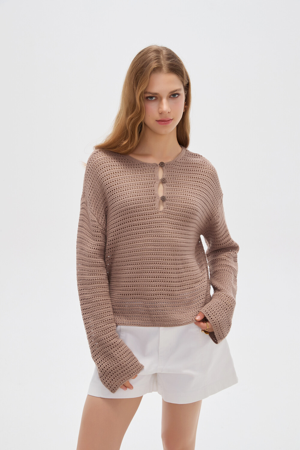 Sweater Ozara Taupe Claro