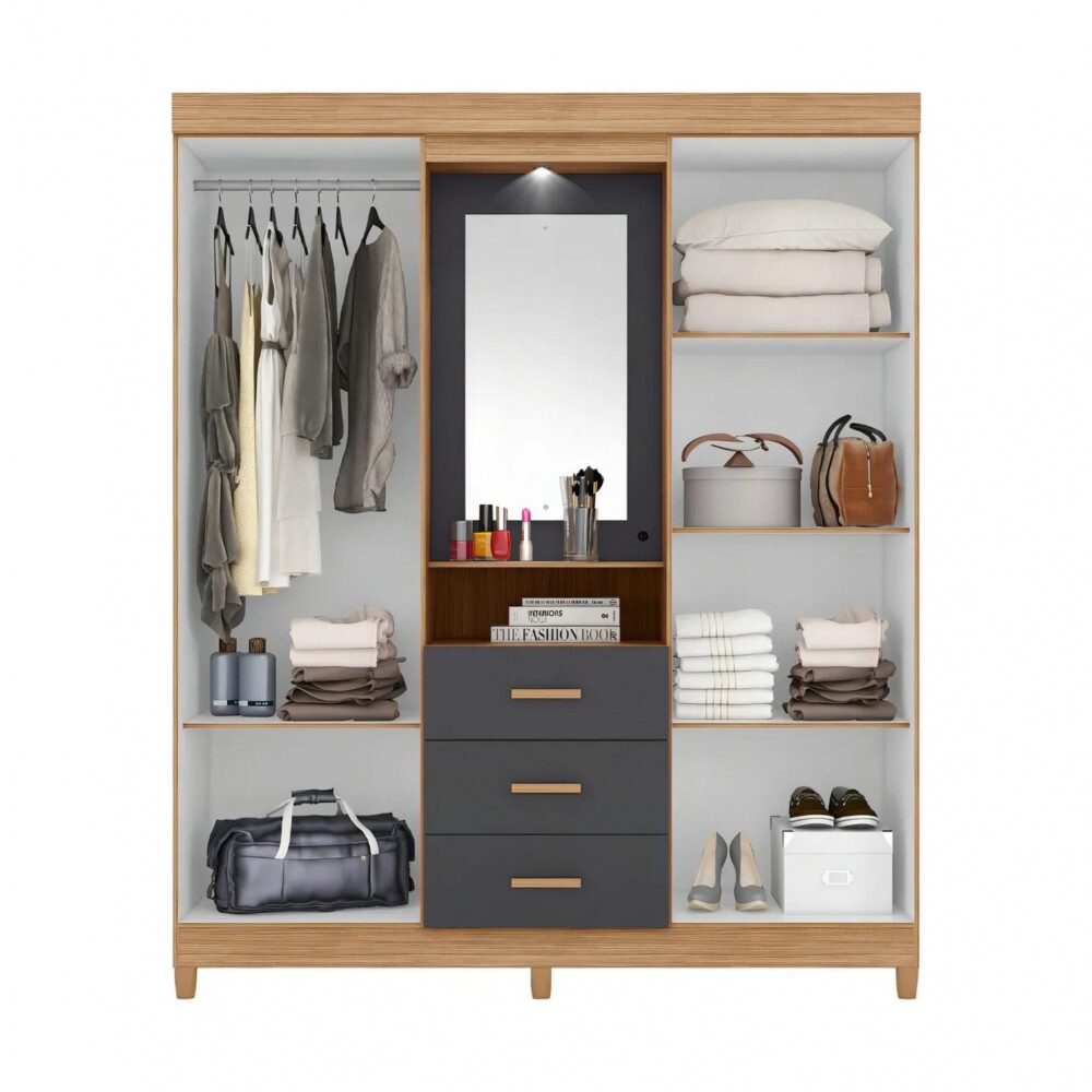 Ropero 4 puertas y 3 cajones - Agata - Infinite Ropero 4 puertas y 3 cajones - Agata - Infinite