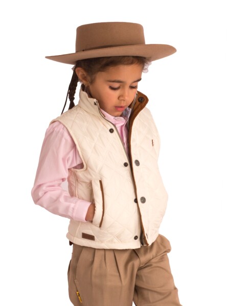 Chaleco Capitoneado de niño Crudo