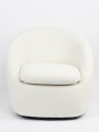 Butaca Con Base Giratoria Amelie Blanco