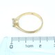 Anillo en oro 18k y brillante con engarce 4 puntas Anillo en oro 18k y brillante con engarce 4 puntas