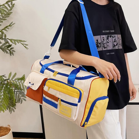 Bolso de viaje con bolsillos Azul