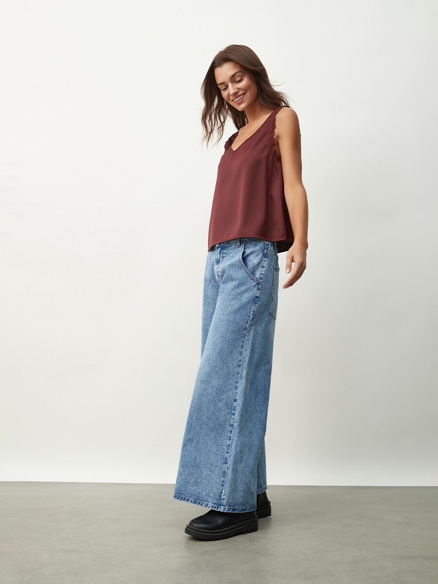 BLUSA OSLO - BORGOÑA 