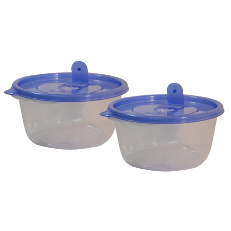 RECIPIENTE PLASTICO C/TAPA X2 REDONDO 0.80LT 4414 Q60 RECIPIENTE PLASTICO C/TAPA X2 REDONDO 0.80LT 4414 Q60