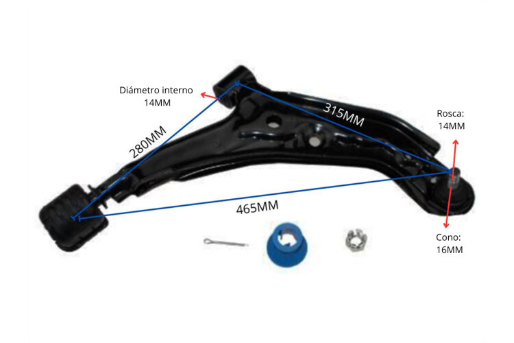 Parilla De Suspension Delantera Nissan Sentra B14 95-00 Izq Parilla De Suspension Delantera Nissan Sentra B14 95-00 Izq