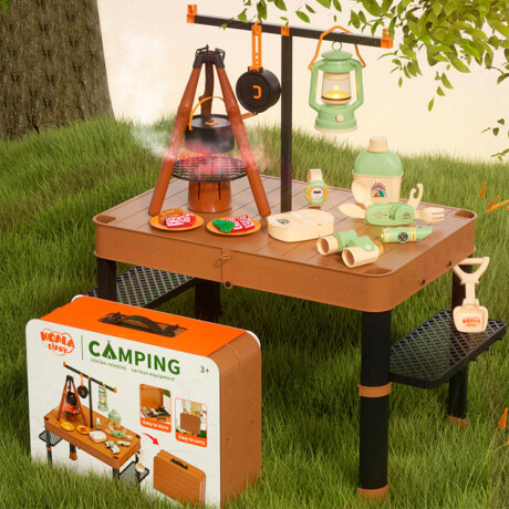 Set Camping Valija Infantil Mesa + Accesorios Juguete Set Camping Valija Infantil Mesa + Accesorios Juguete