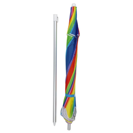 Sombrilla Playa RAINBOW Grande 2,20m FPS100 Con Bolsa Alumin Arcoiris