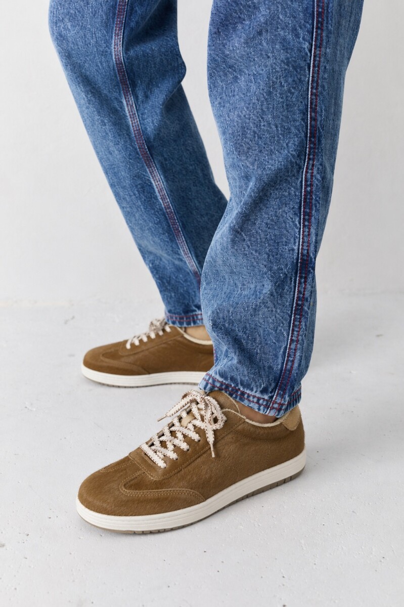 ZAPATILLA PLAY - Camel Pelo 