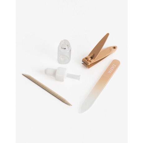 Mini Set De Manicura Portable Coral Medio