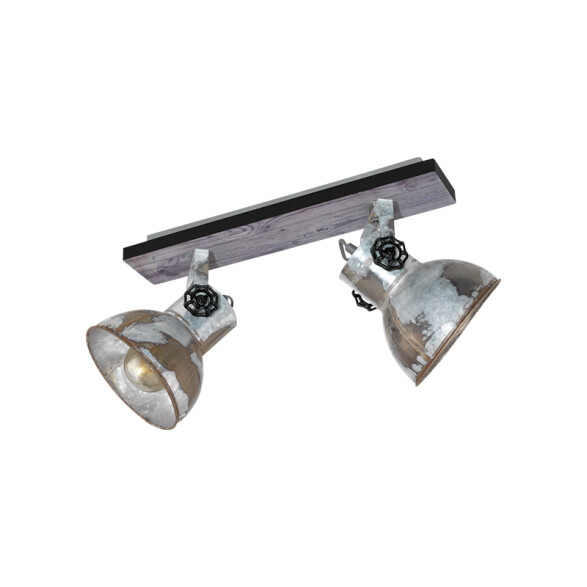 Spot de 2 luces E27 campana industrial BARNSTAPLE EG2129