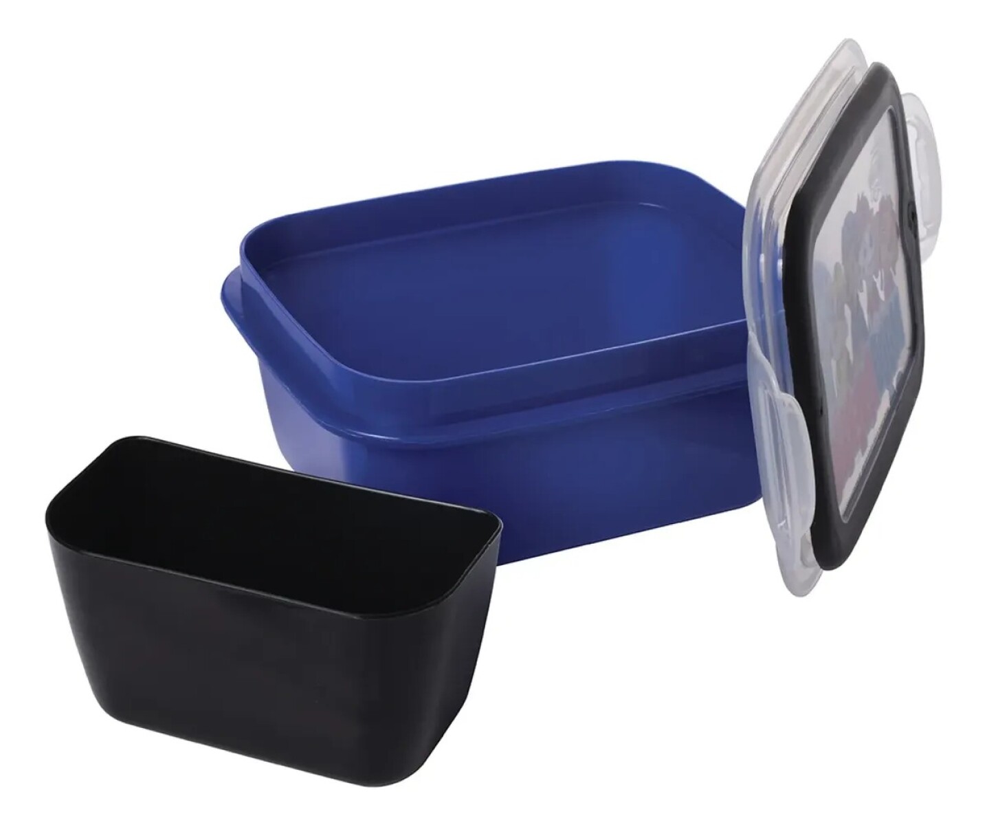 Tupper con reparticion tipo vianda PAW PATROL - azul 