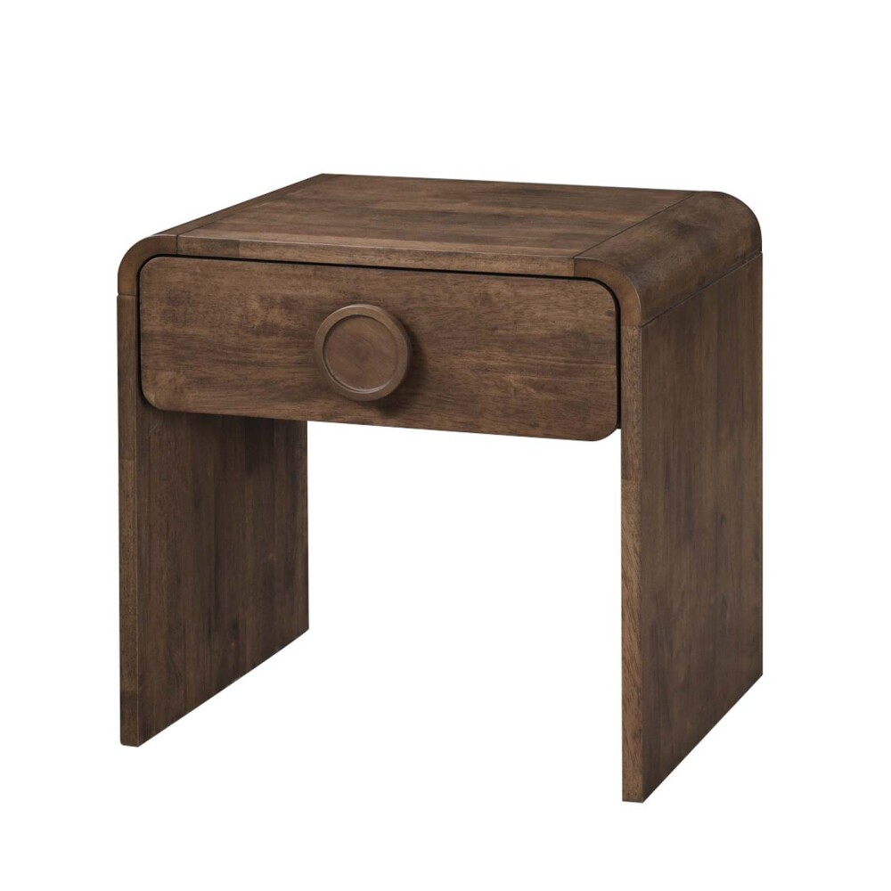 MESA DE LUZ MADERA MARRON NORA