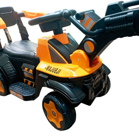 Auto Tractor Excavadora Infantil Buggy Con Guía Amarillo