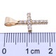 Cruz oro 18k y brillantes engarce 4 puntas. Cruz oro 18k y brillantes engarce 4 puntas.