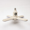 Lámpara parlante 4 mini aspas Bluetooth LED RGBW control remoto Lámpara parlante 4 mini aspas Bluetooth LED RGBW control remoto