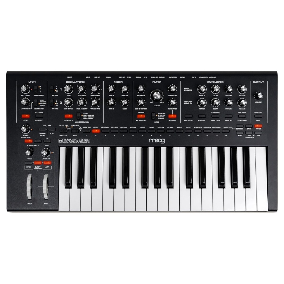 Sintetizador Moog Messenger 32 Teclas 