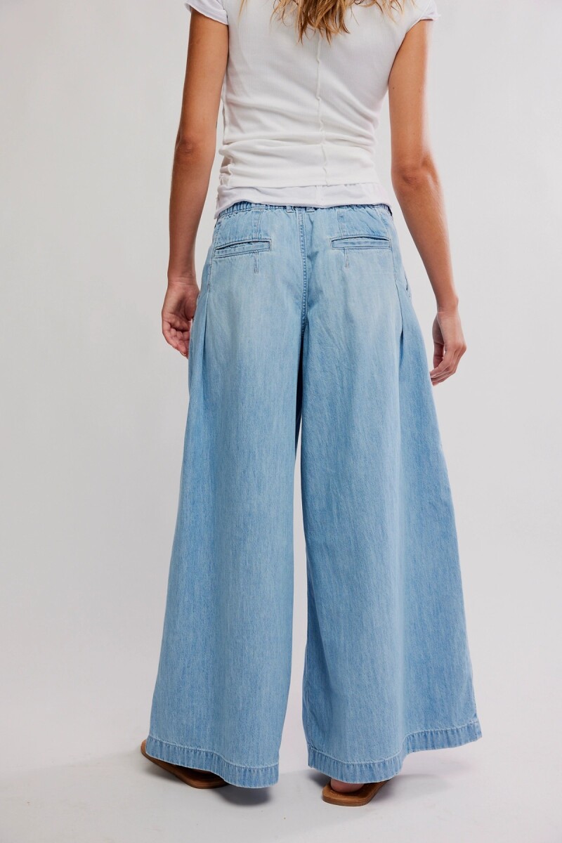 PANTALON WIDE SCOUT Celeste