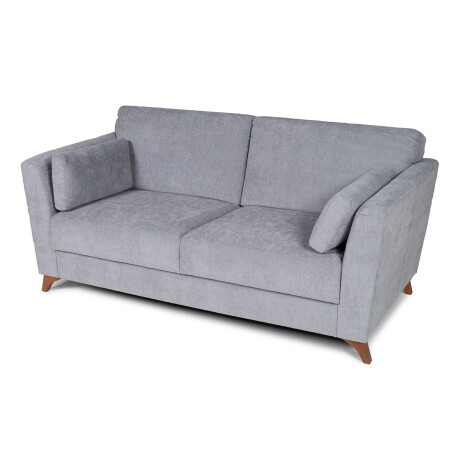 Sofá Capri - Tela Microfibra - 2 cuerpos Cora 06-153 (Grafito)