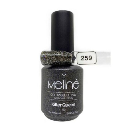 Esmalte Color En Gel Semipermanente Meliné Secado Uv 15ml 259 Killer Queen