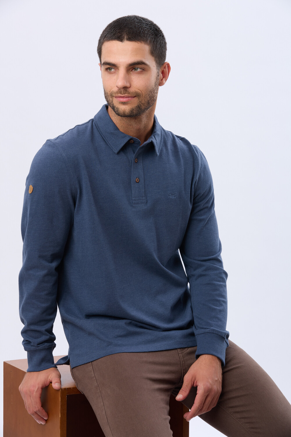 REMERA POLO DE ALGODON Piedra