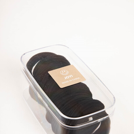SET DE GOMITAS DE PELO NEGRAS Negro